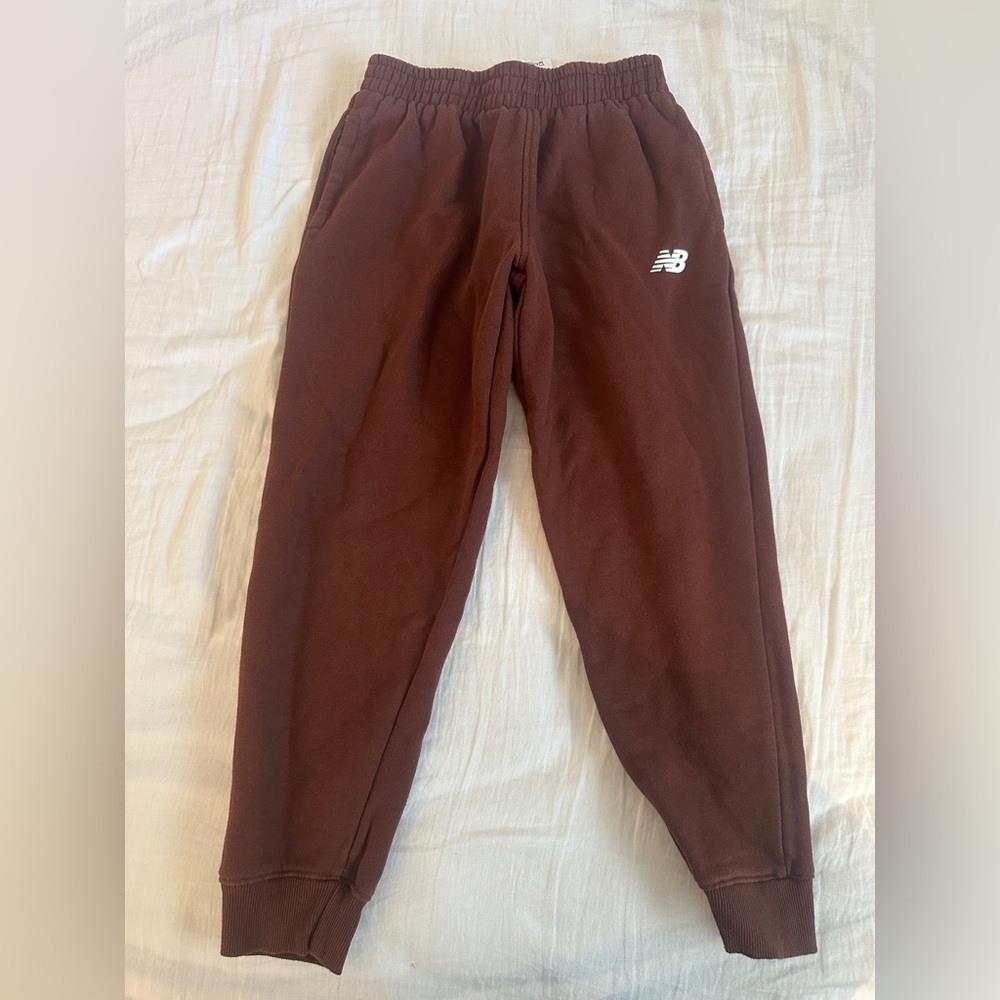 New Balance Chocolate Brown Fleece Set Boys Size 8 - Picture 4 of 5